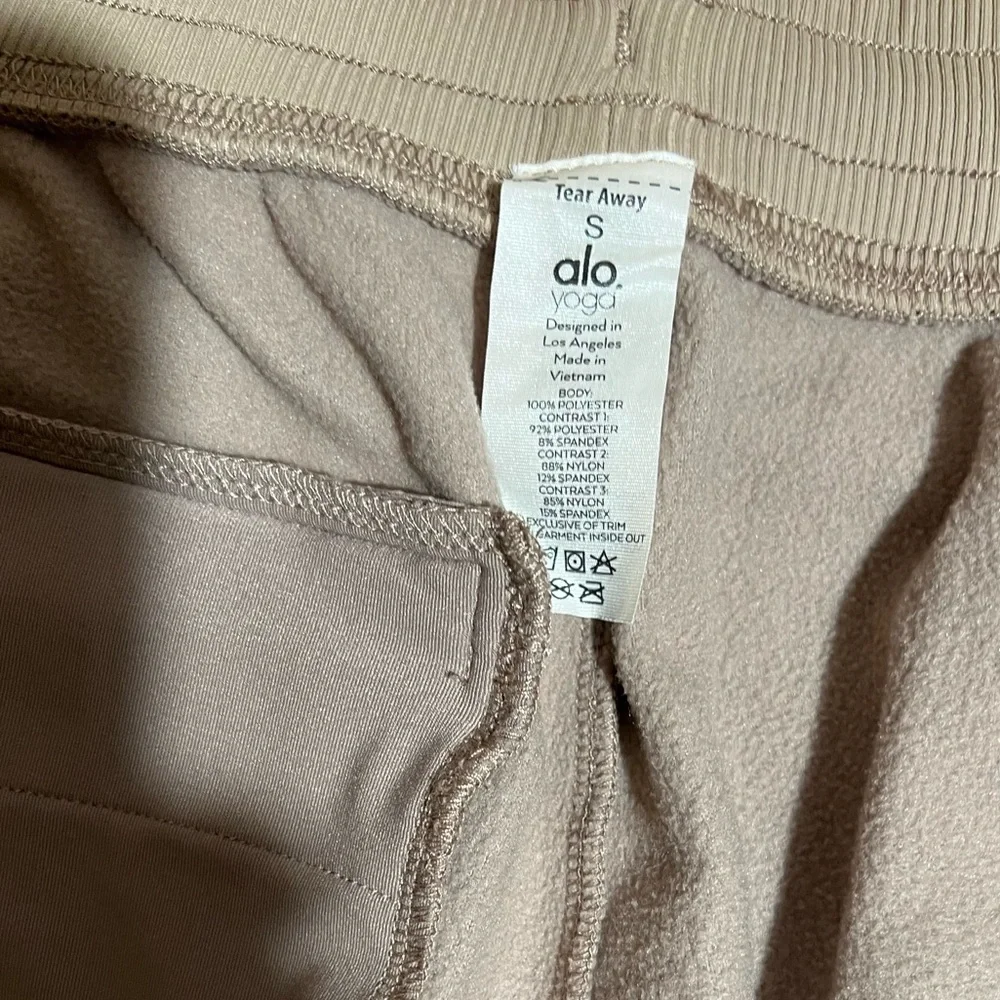 ALO Yoga Polar Fleece Jogger in Gravel Anthracite Size S - Picture 11 of 16